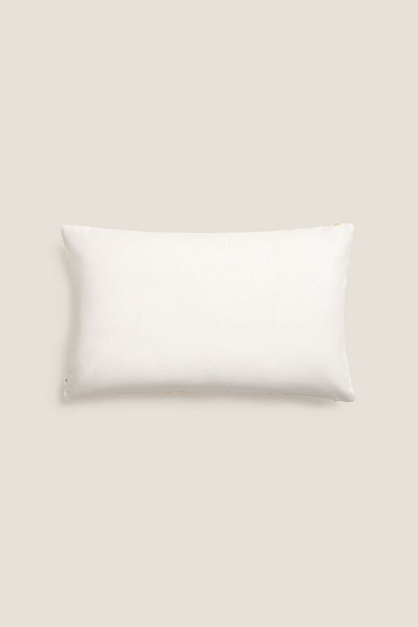 Textura Capa travesseiro algodão flores bordadas estampado