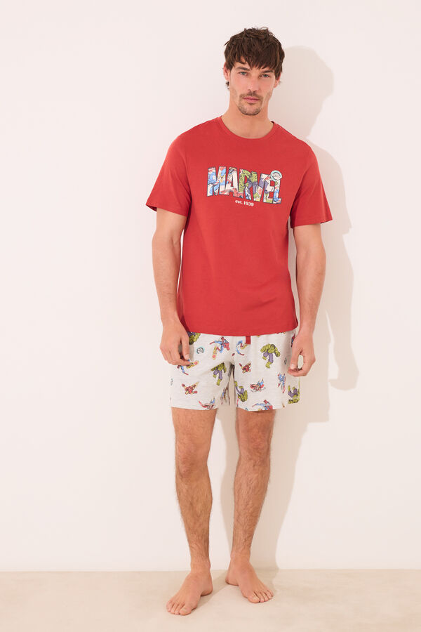 Women'secret Pijama Marvel rojo/coral rojo