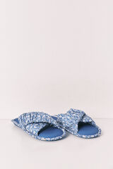 Women'secret Pack de viagem chinelos de quarto azul azul