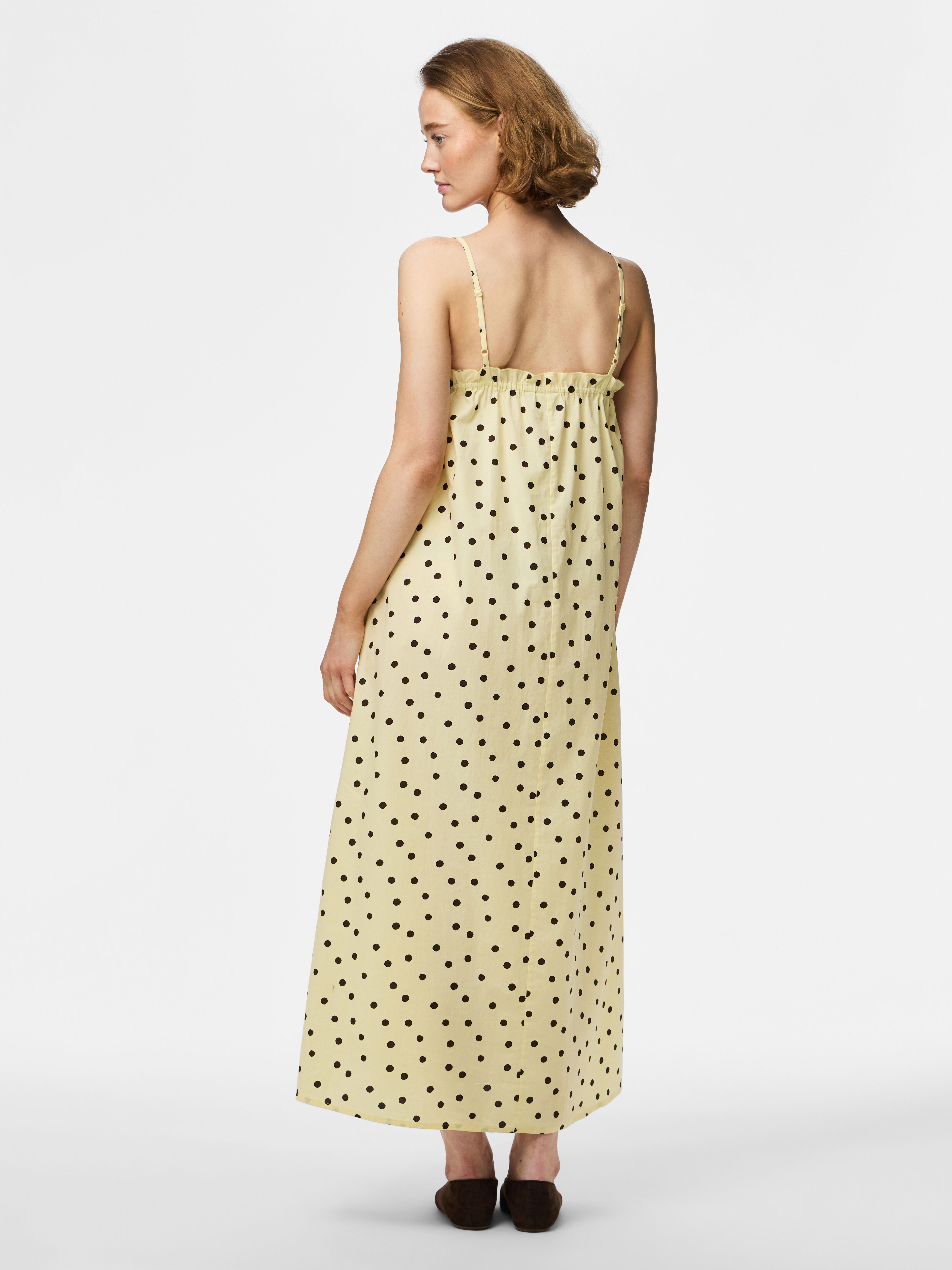 Pieces Vestido midi lunares