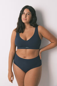 Women'secret Top sin costuras LOVELY canal&eacute; azul oscuro