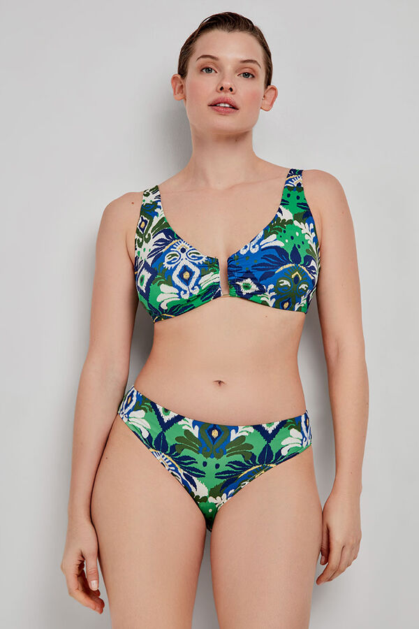 Gisela Cueca de biqu&iacute;ni com estampado tribal estampado