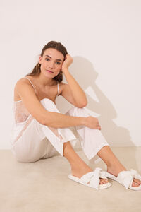 Women'secret Chinelos de la&ccedil;o de la&ccedil;o