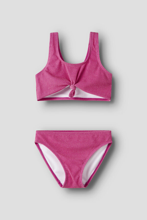 Name it Bikini nudo brillo de ni&ntilde;a fucsia