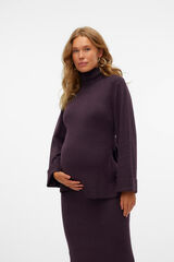 Mamalicious Malha de gola alta para maternity rosa