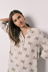 Women'secret Camisola curta estampada branco