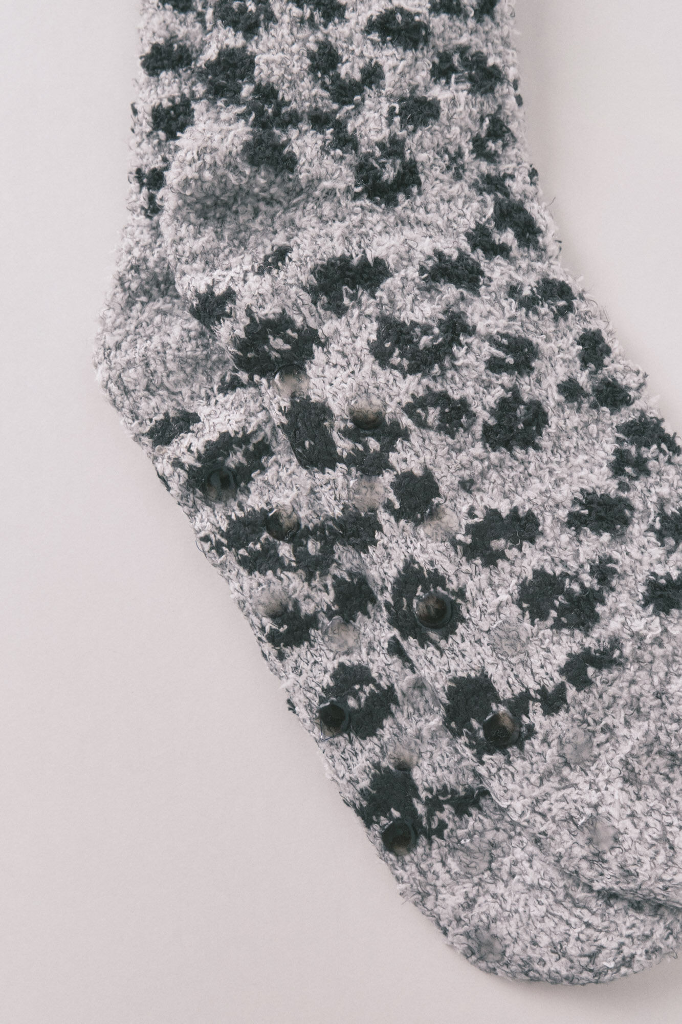 Women'secret Meias longas de pele com estampa de leopardo cinza