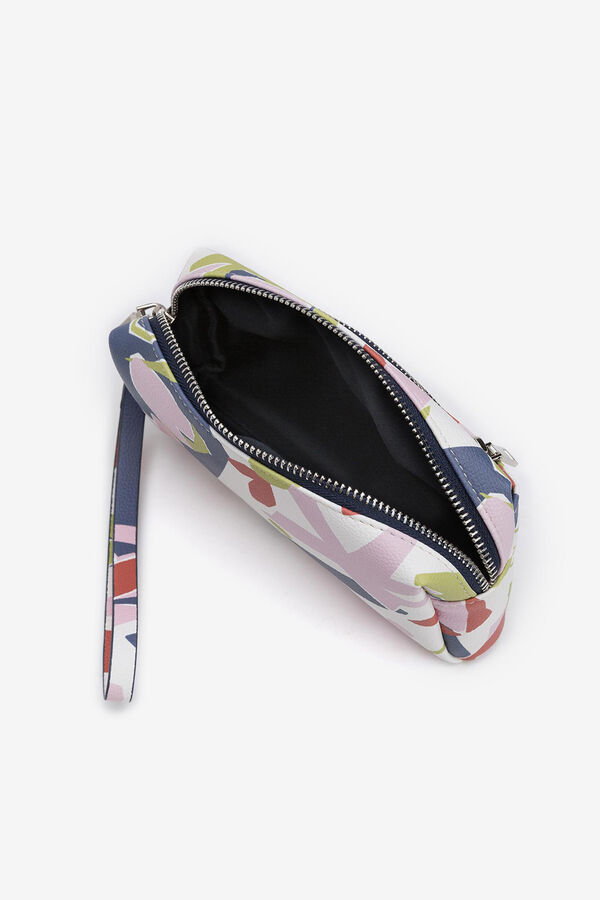 Vilanova Necessaire estampado com bolso azul