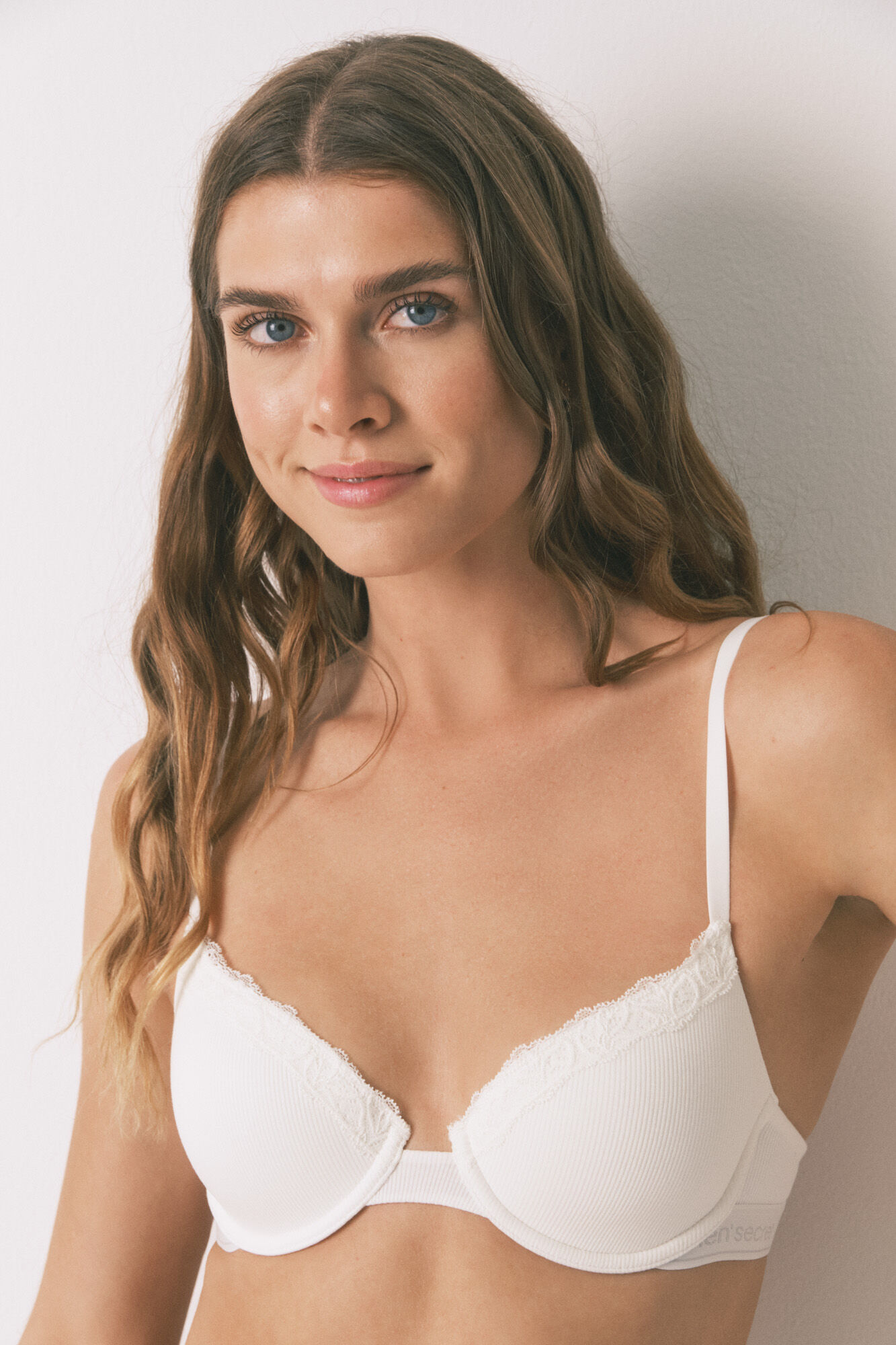 Women'secret BEAUTIFUL soutien cl&aacute;ssico de algod&atilde;o branco