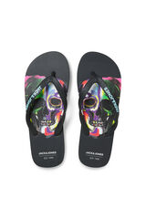 Jack & Jones Chanclas flip-flop estampadas negro