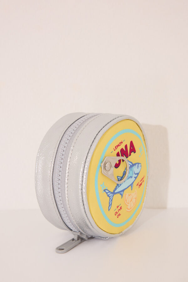 Women'secret Neceser peque&ntilde;o tipo lata amarillo estampado