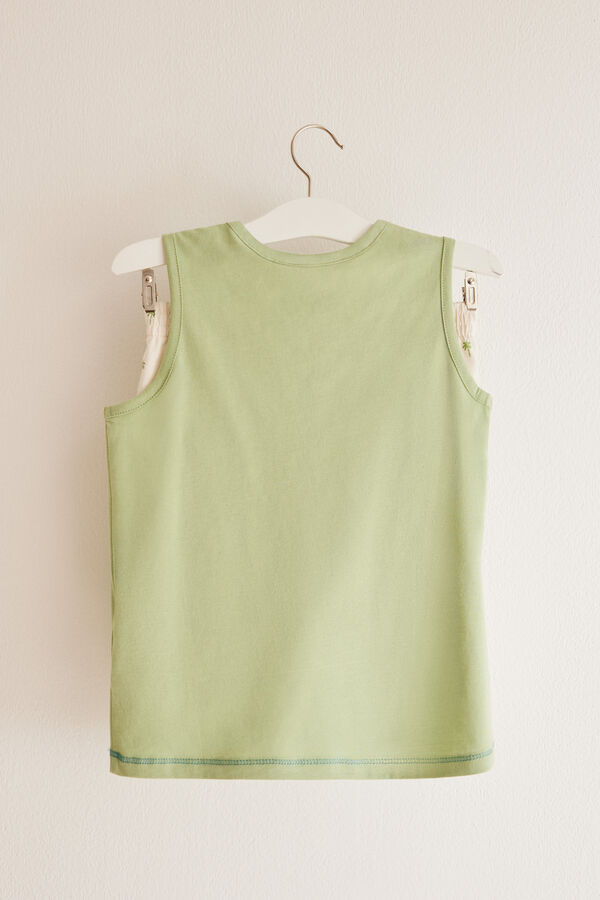 Women'secret Pijama infantil 100% algod&atilde;o Stitch verde