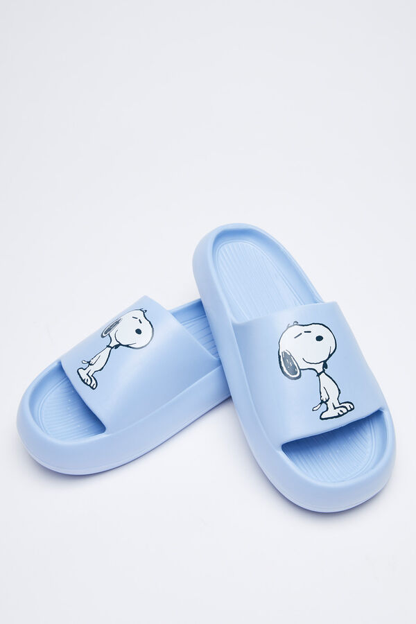 Womensecret Chinelos ergonómicos Snoopy azul