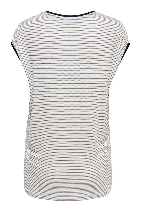 Only Maternity Camiseta de rayas maternity estampado