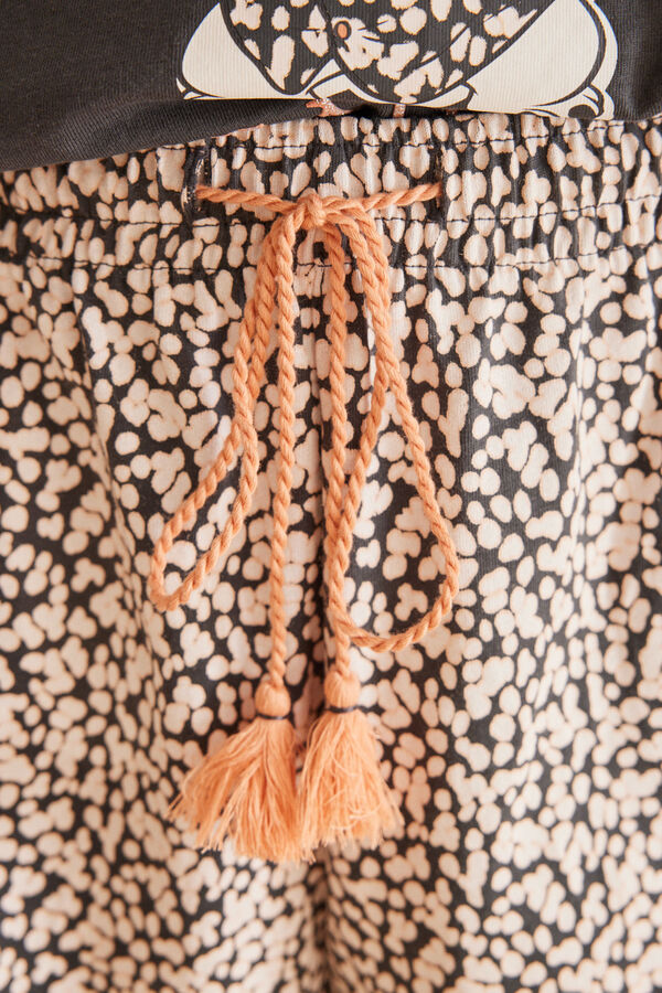 Women'secret Short 100% cotton grey Stitch pyjamas cinzento