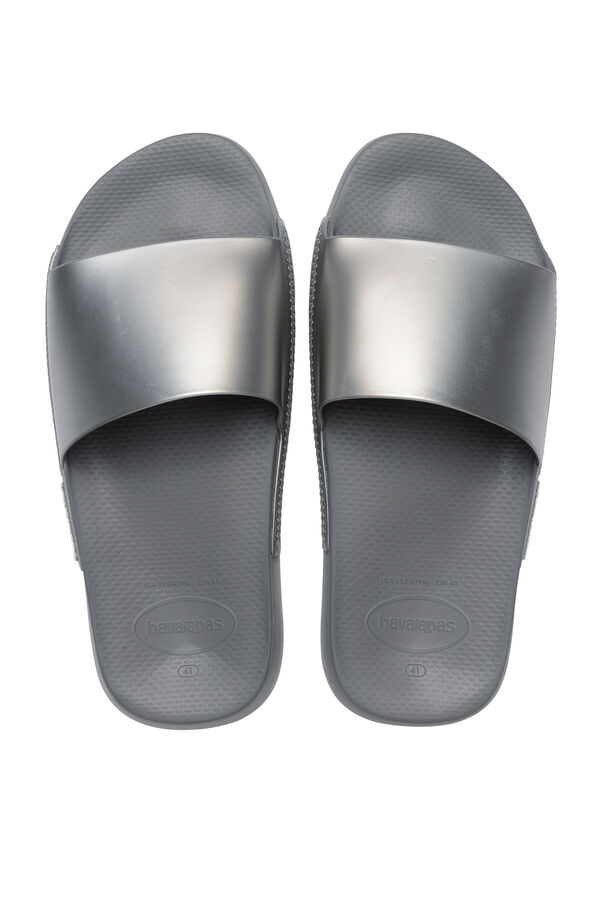 Havaianas Chinelos Hav. Slide Classic Metallic cinzento