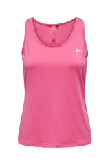 Only Play Camiseta b&aacute;sica tirantes rosa