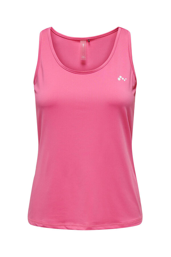 Only Play Camiseta b&aacute;sica tirantes rosa