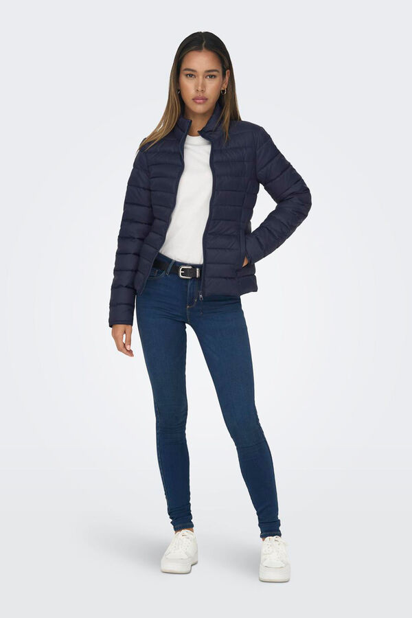 Only Play Chaqueta t&eacute;cnica acolchada con bolsillos azul