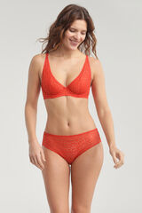 DIM Braga invisible de encaje floral Daily Dentelle naranja