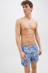 Jack & Jones Ba&ntilde;ador estampado blanco