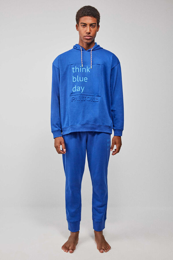 Gisela Conjunto de pijama masculino Pantone azul