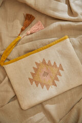 Calma House Bolsa de algod&atilde;o Berta Dhurrie estampado