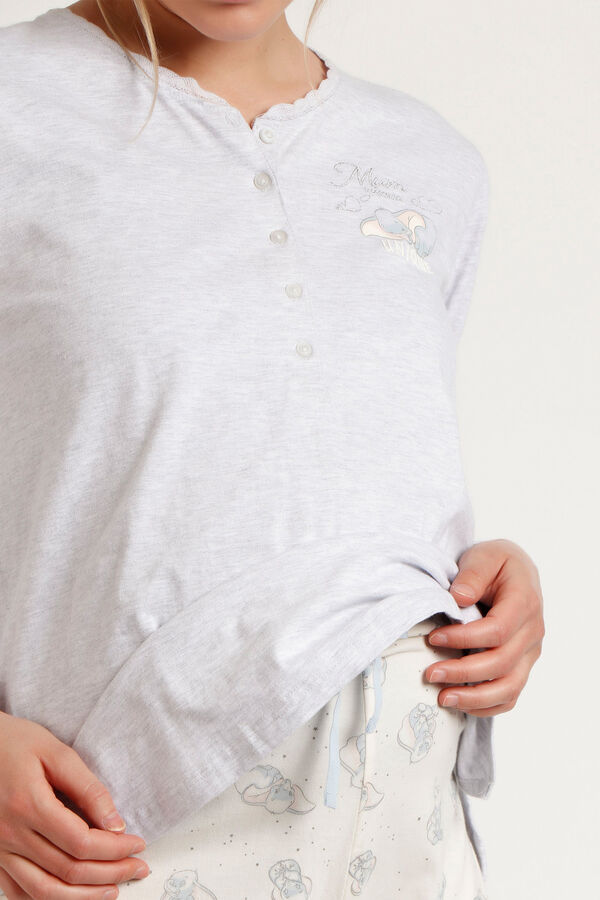 Admas Pijama largo premam&aacute; Dumbo gris