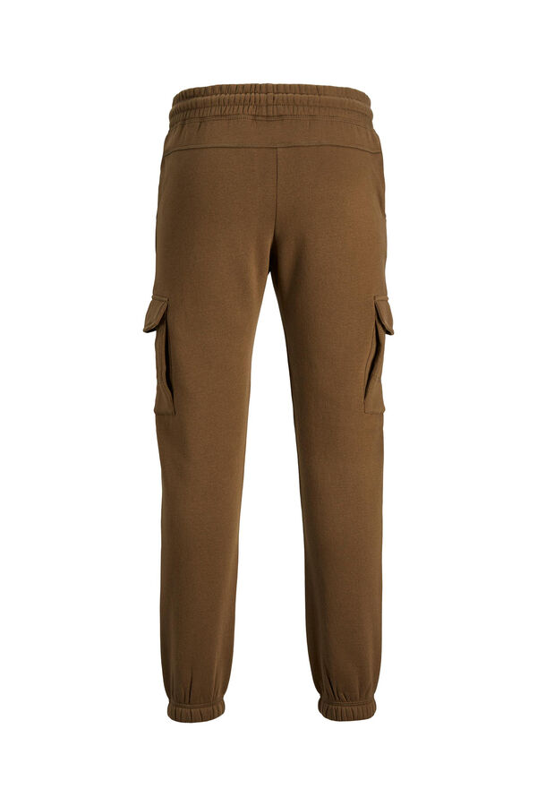 Jack & Jones Pantal&oacute;n jogger cargo marr&oacute;n