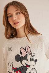 Women'secret Pijama polar Minnie cora&ccedil;&otilde;es bege