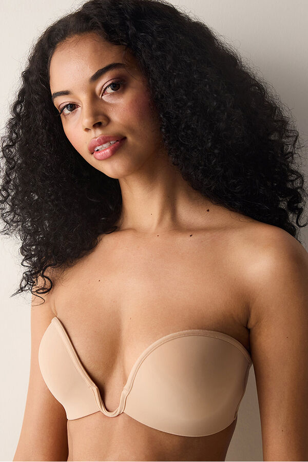 Penti Sujetador con aro escote nude beige