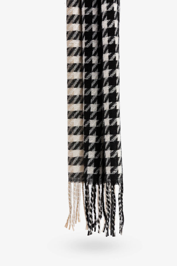 Vilanova Manta Bufanda con Mezcla de Patrones beige