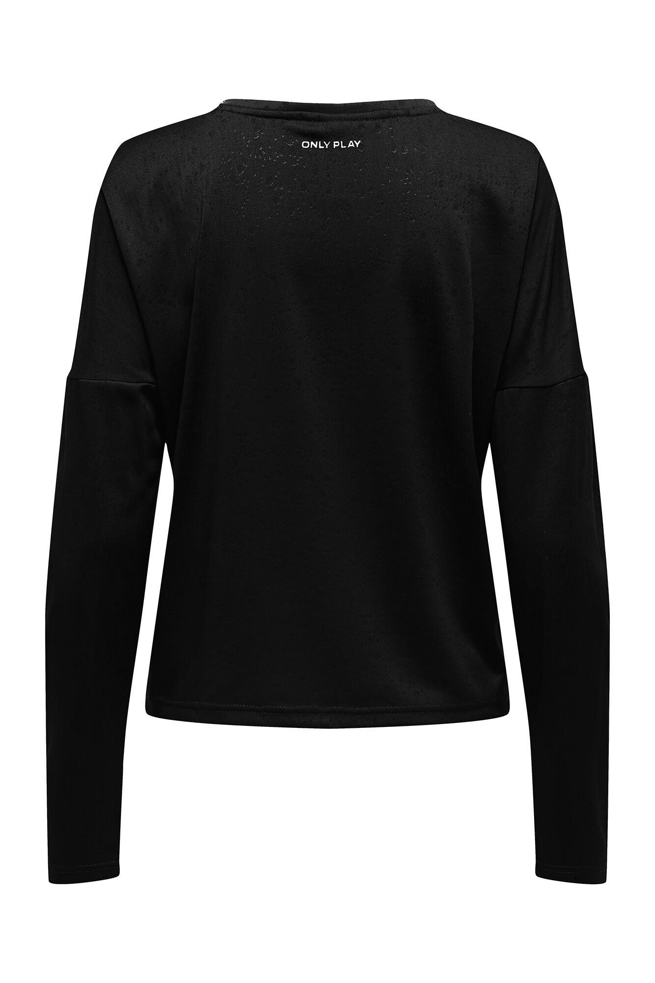 Only Play T-shirt de manga comprida com gola redonda e tecido com efeito &aacute;gua.