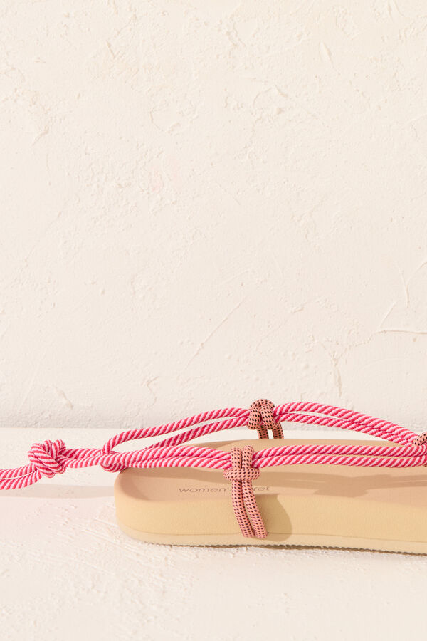 Women'secret Sandalias tiras 100% mojables estampado