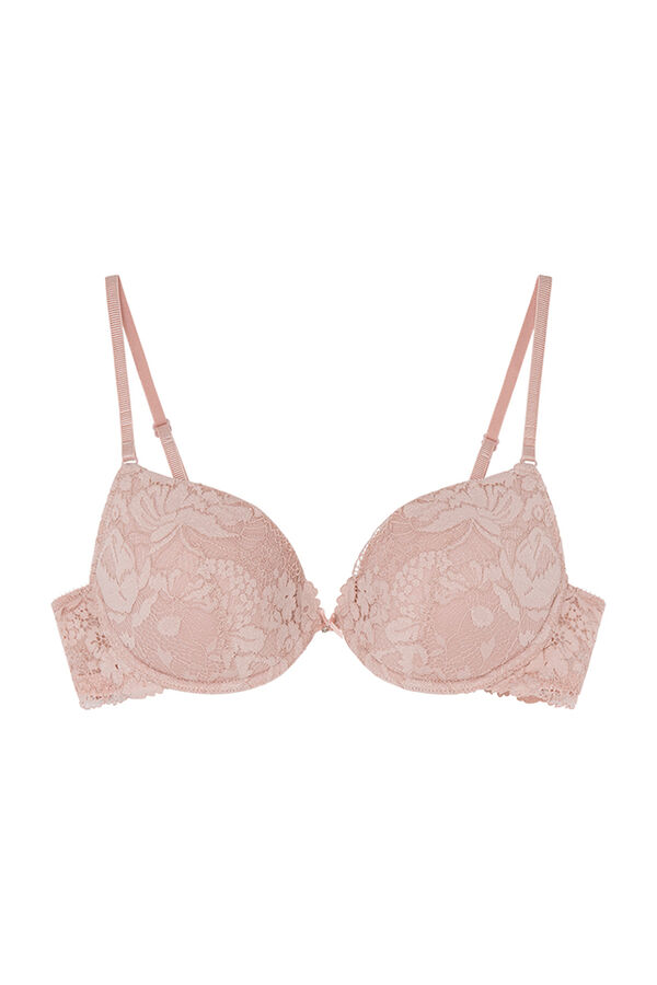 Women'secret BEAUTIFUL Soutien cl&aacute;ssico enchimento renda rosa rosa