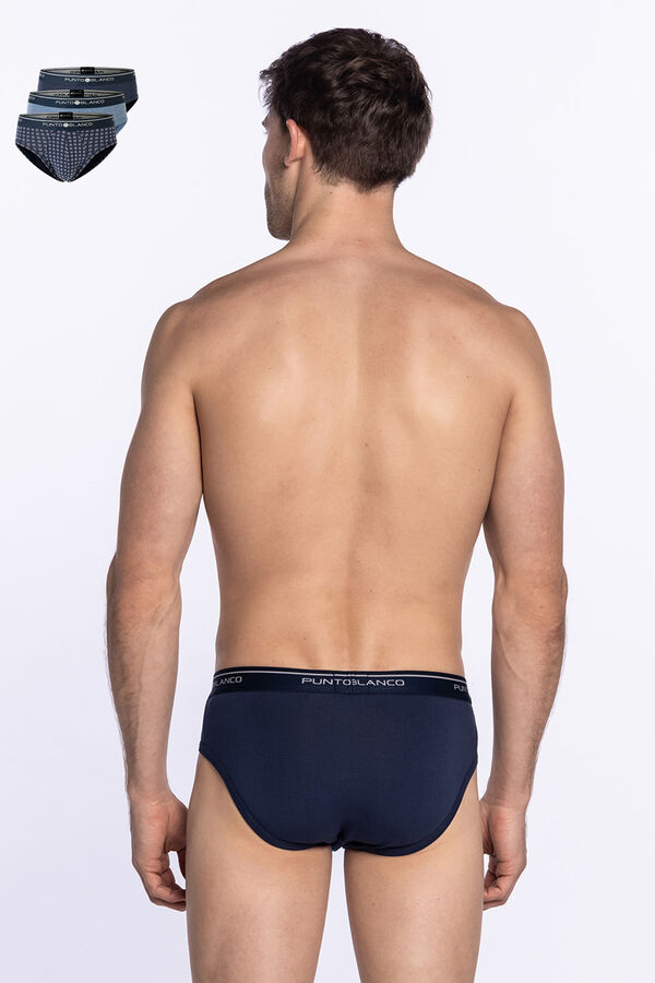 Punto Blanco Pack de 3 slips algod&oacute;n estampado