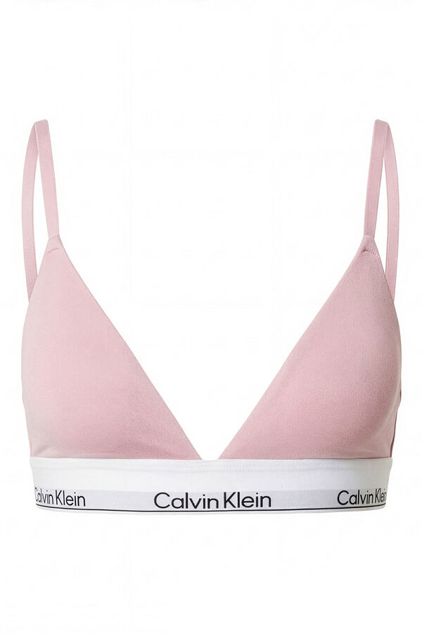 Calvin Klein Soutien triangular logo rosa