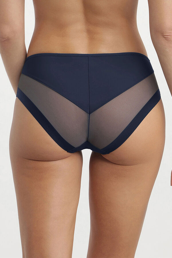 DIM Braga de microfibra y tul azul