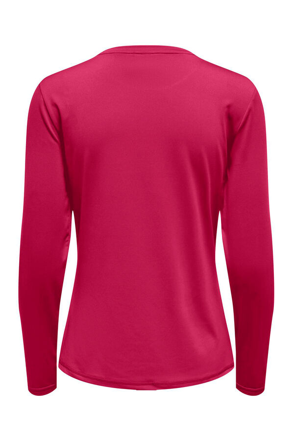 Only Play T-shirt técnica manga comprida rosa