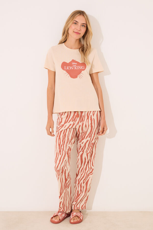 Women'secret Pijama Estampado Rei Le&atilde;o cru