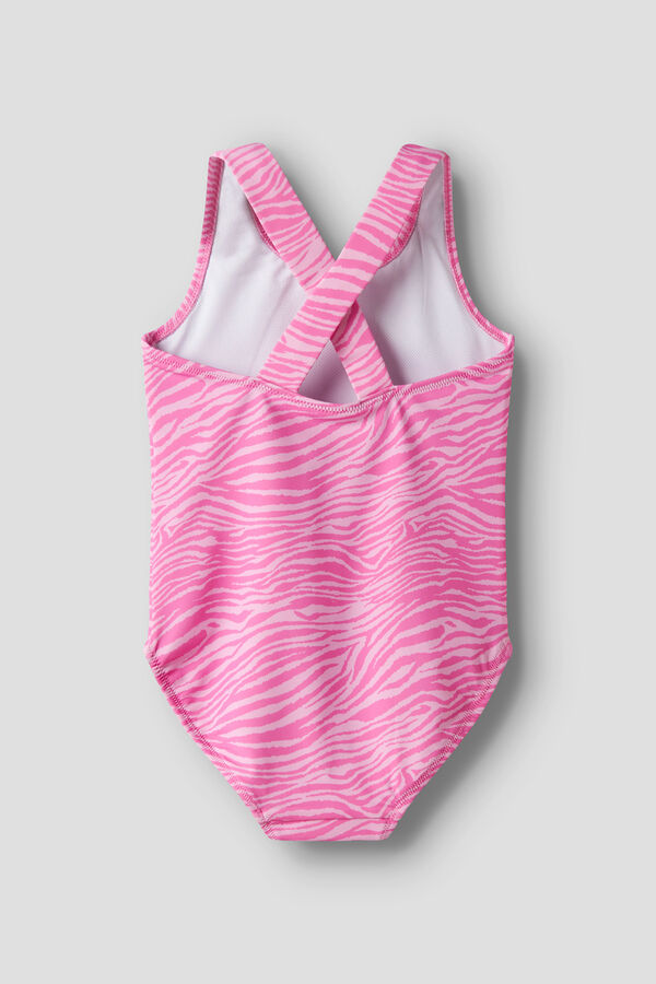 Name it Ba&ntilde;ador cebra espalda cruzada fucsia