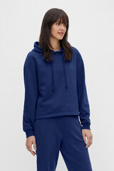Pieces Sudadera con capucha azul