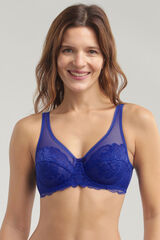 DIM Soutien com aro Generous Essentiel de renda azul