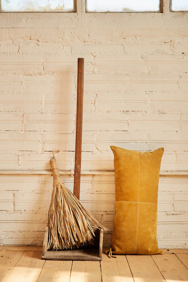 Calma House Funda de coj&iacute;n Hamza 30x60 Mostaza amarillo