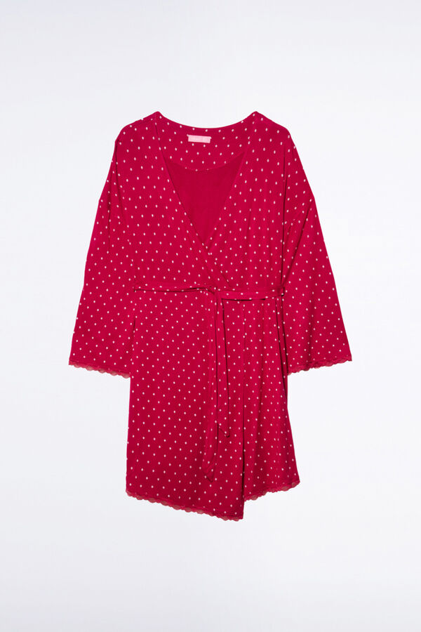 Ohma! Pr&eacute;-Mam&atilde; com estampado tie-dye vermelho