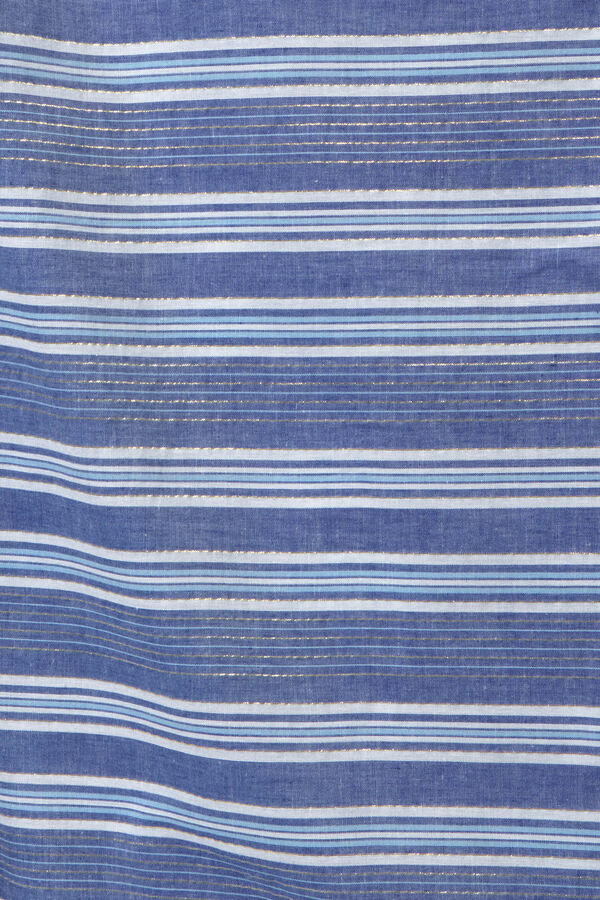 Textura Pareo de praia com estampa marinha cru