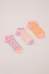 Women'secret Pack 3 calcetines cortos prints variados estampado