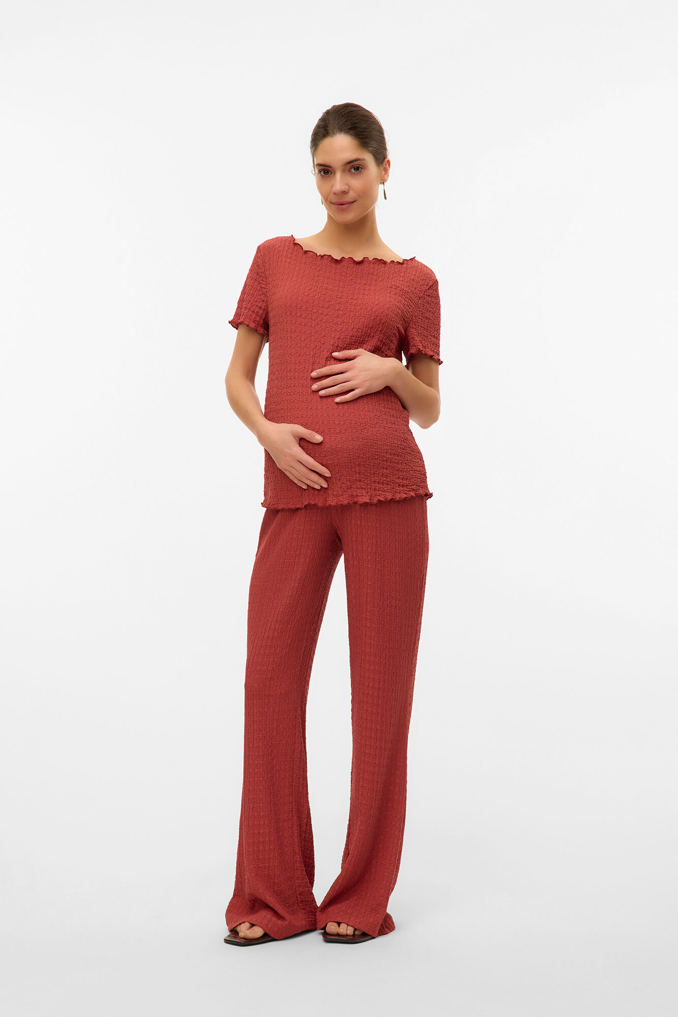 Mamalicious Top de manga corta maternity 