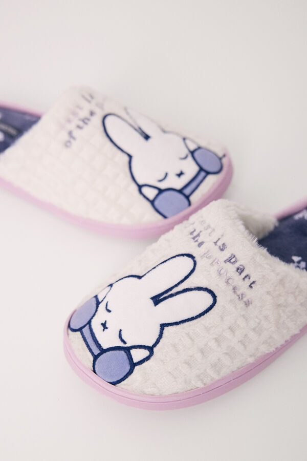 Women'secret Zapatillas casa tipo ducha Miffy azul