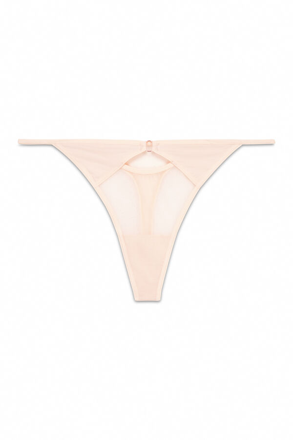 Women'secret Tule de tanga microfibra rosa rosa